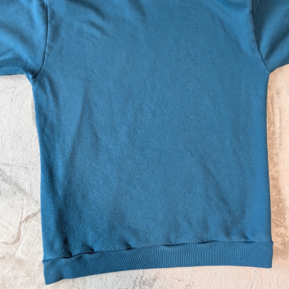 Victoria's Secret VS PINK Hoodie Sweatshirt Teal Black Spellout Logo XS Campus image 8